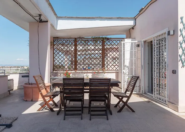 Guesthost - Sunny Terrace In Piazza Bologna Apartment Rom